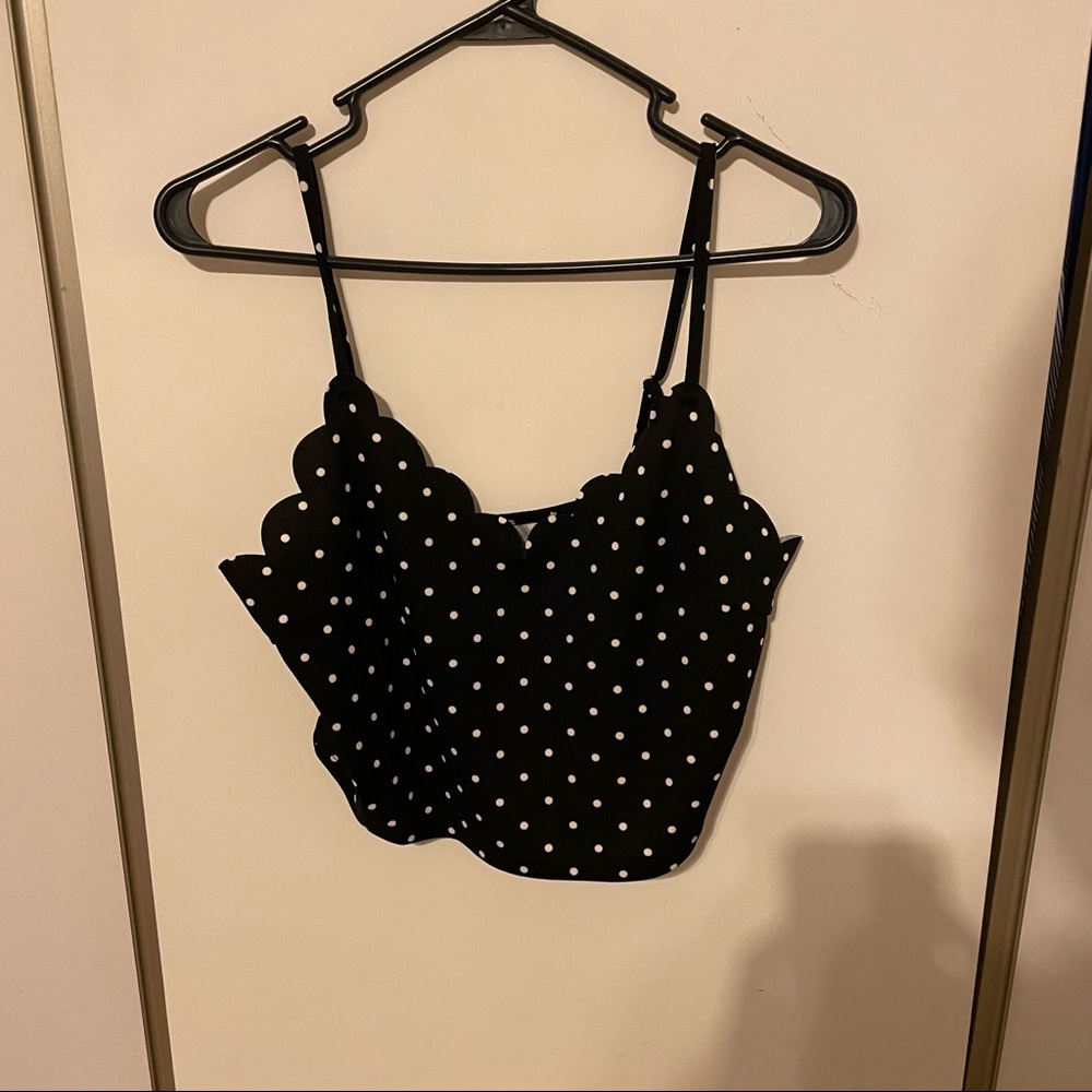 Polca dots crop top